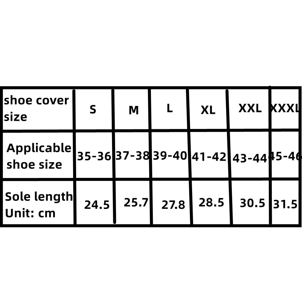 Nonslip Wearresistant Thick Waterproof Shoes Men Women's Reusable