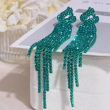 2022 New Sparkling Full Rhinestone Long Tassel Dangle