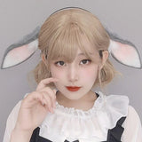 L93F Rabbit-Ears Headband Sweet Girls Halloween Cosplay Prop