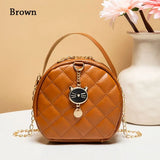 Women Chain Shoulder Bags Round Handbags Ladies Cute
