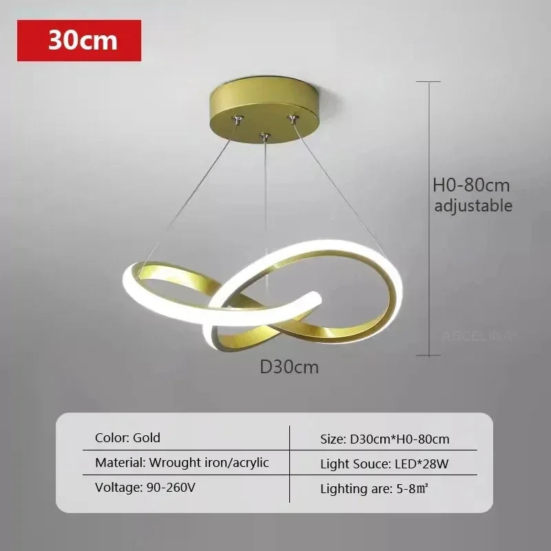Nordic LED Ceiling Pendant Lamp Dining Room Corridor
