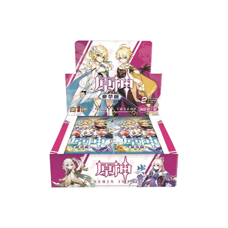 Genshin Impact Cards Anime TCG Game Collection Pack