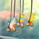 Cartoon Cute animated car accessories Swinging Duck pendant