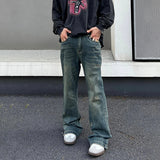 Flared Jeans for Men Wide Leg Street Summer