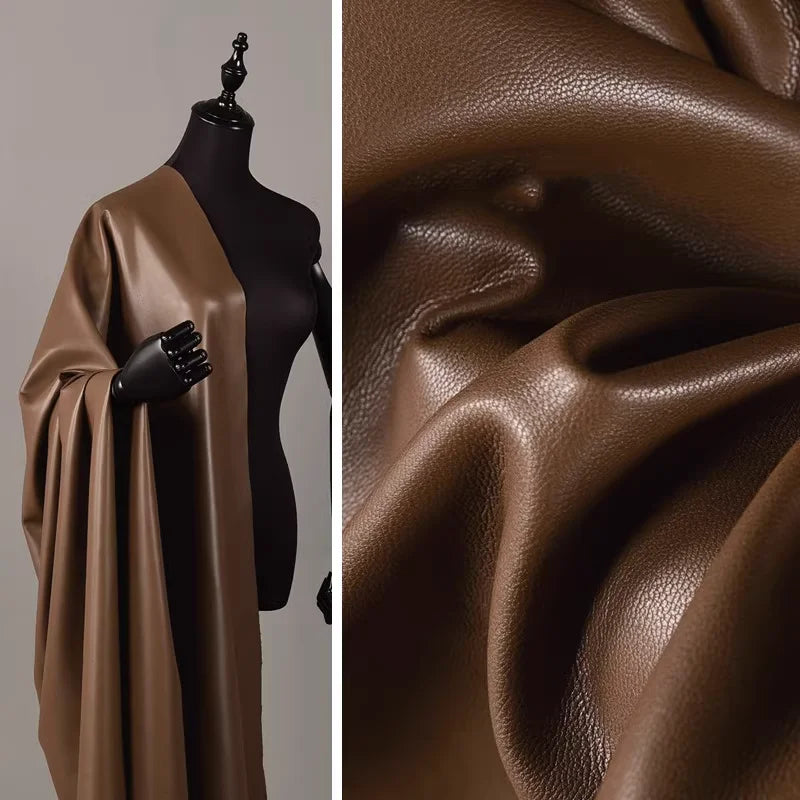 Protein Leather Fabric Soft Slightly Elastic  Leather