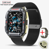 GPS Military Smart Watch Men Carbon Black Ultra