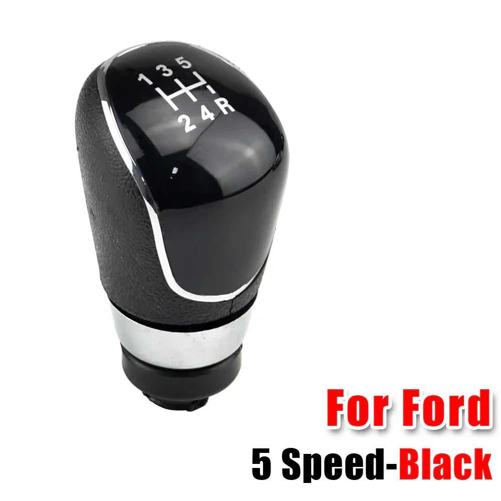 5 6 Speed MT Gear Shift Knob Shifter Lever Gaiter Boot Cover For Ford Focus 2 Mondeo MK2 2004-2011