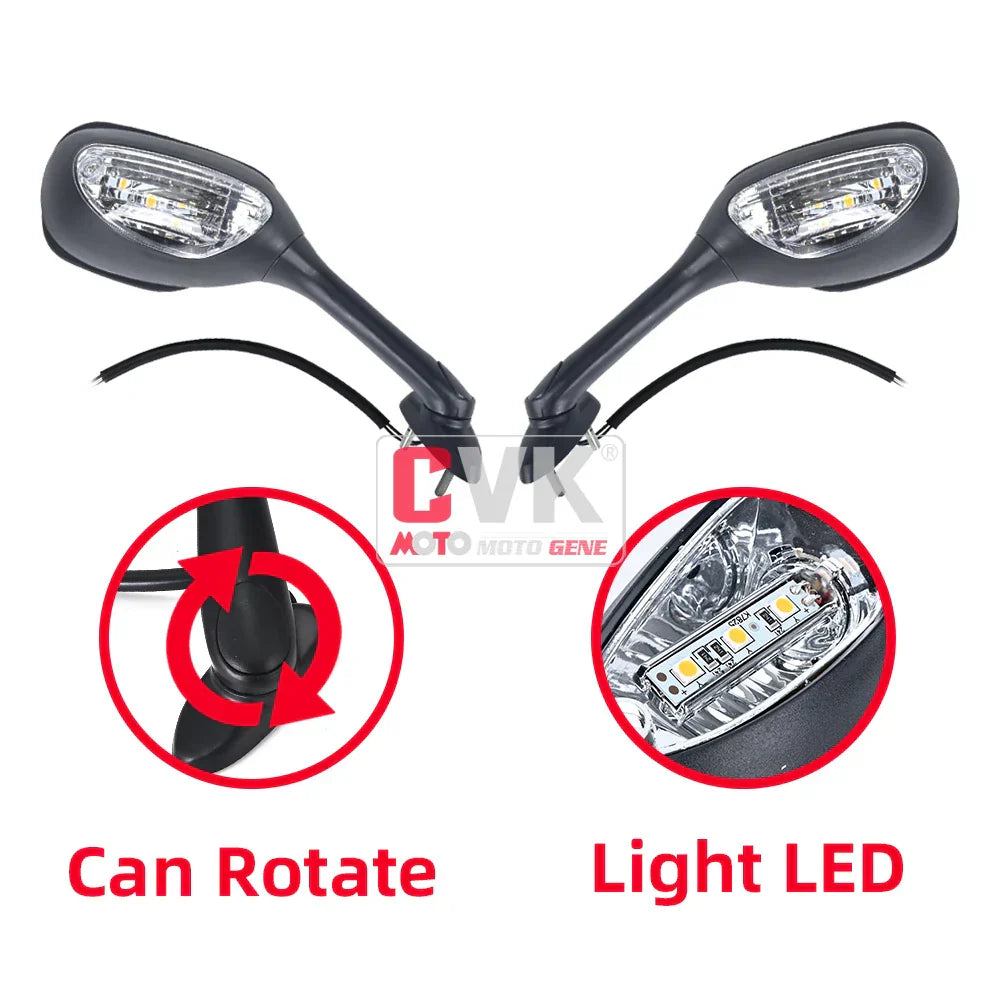 CVK RearView Mirror LED Light For Suzuki GSXR600