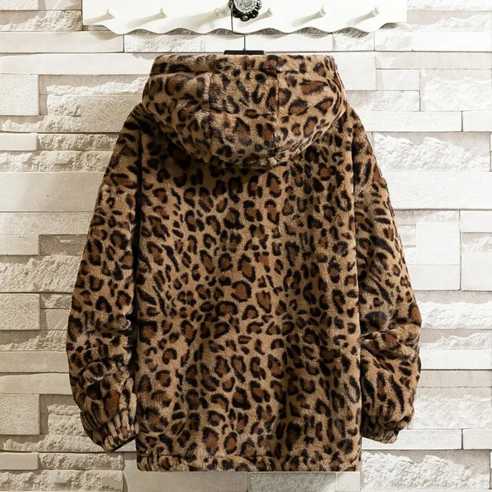 Skin-touching Chic Winter Men Thickened Fleece Jacket Coat