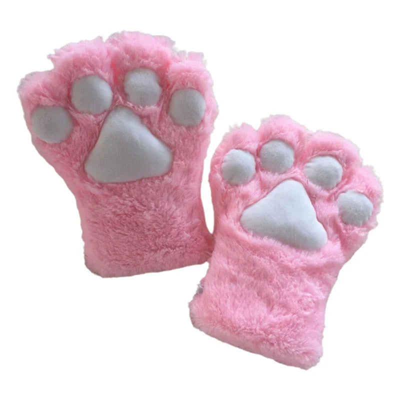 Furry for Cat Paws Gloves Animal Cosplay Costume