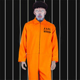 American Prisoner Cosplay Costume Pants Man Jumpsuit Adult