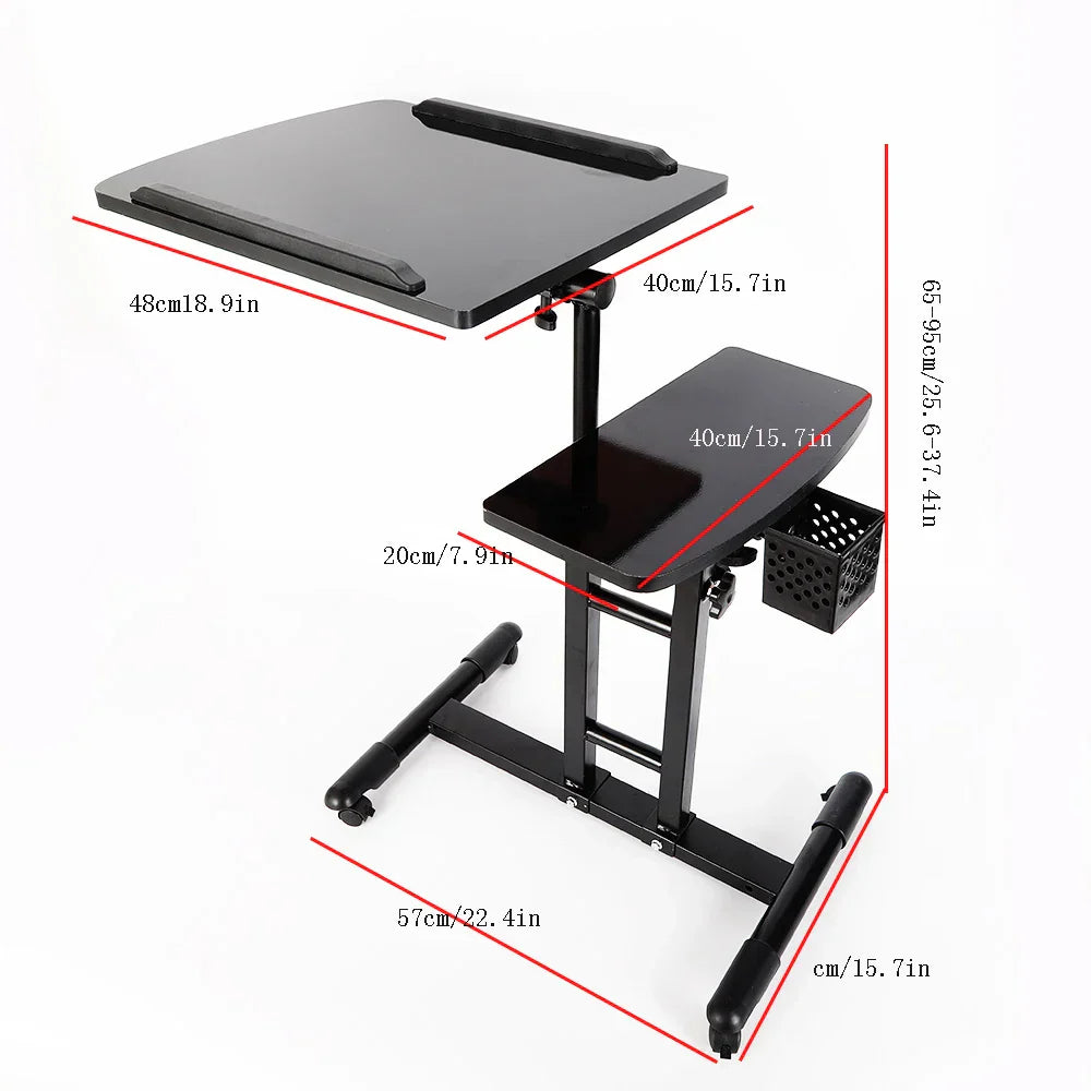 Adjustable Tattoo Station Table Rolling Tray Tattoo Workstation