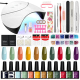 PHOENIXY Gel Nail Polish Set with 36W Nail