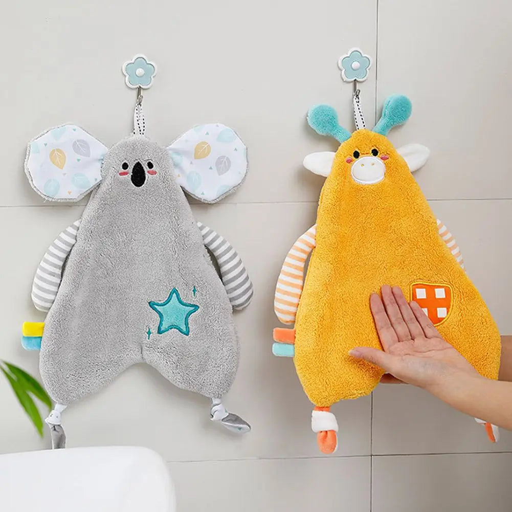 Cartoon Animals Hand Towel Absorbent Hand Towel Soft