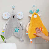 Cartoon Animals Hand Towel Absorbent Hand Towel Soft
