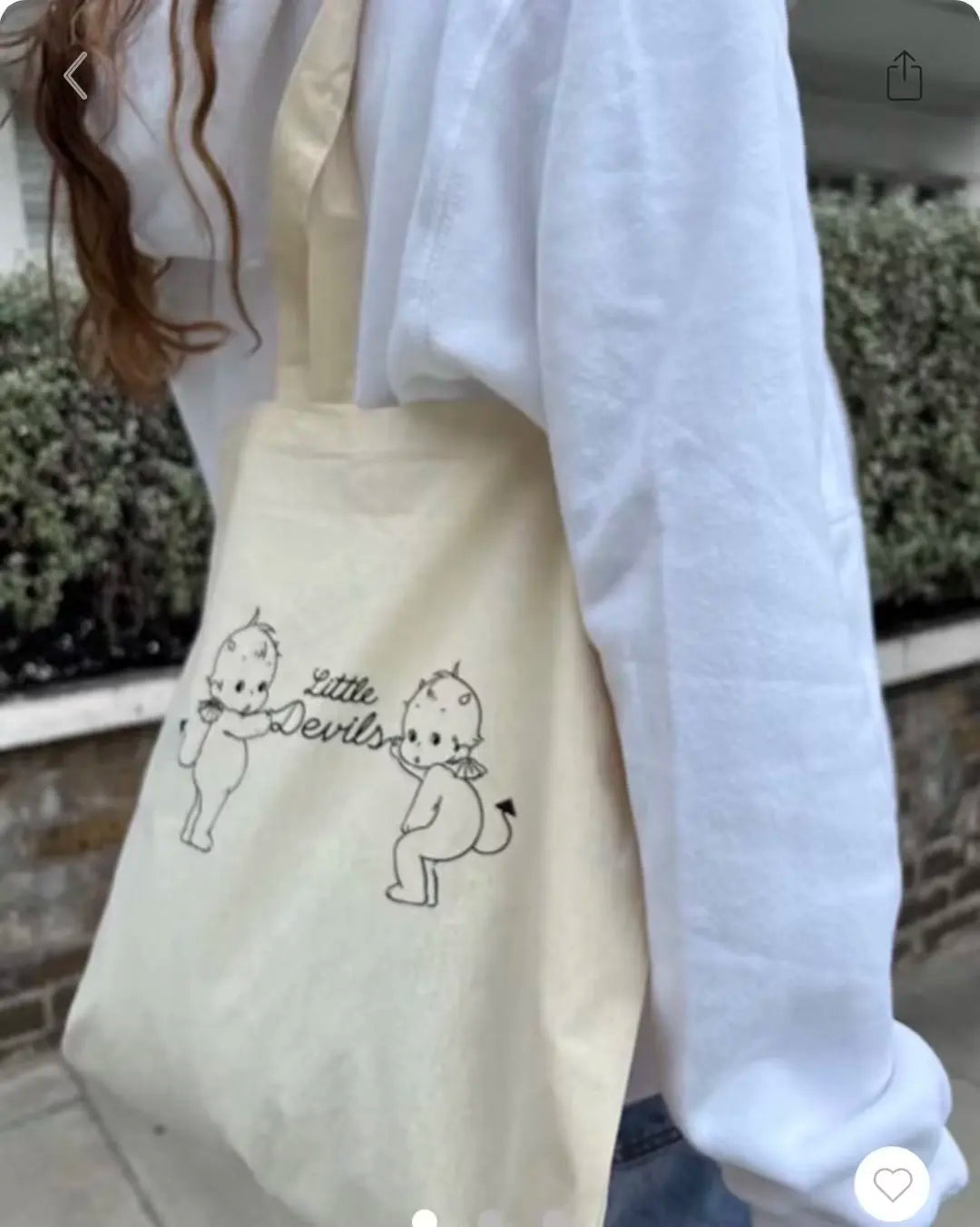 Casual Women Fashion Yellow Angel Printed Shoulder Bag 2023 Summer Vintage Canvas Fabric  Female Bags Mujer