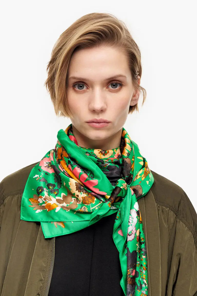 Spanish style printed large square scarf 100cm*100cm