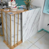 Modern wood Reception Desks Simple Supermarket Cashier Hotel