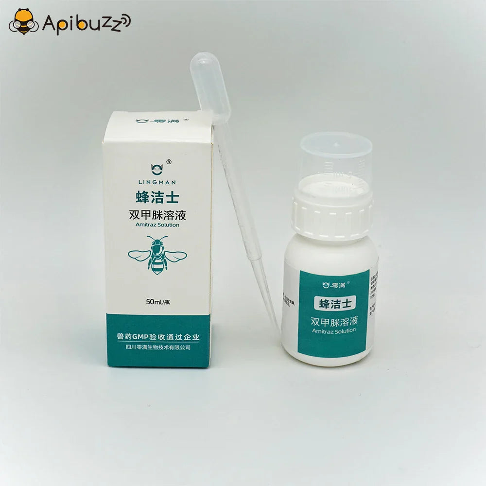 LINGMAN 12.5EC Amitraz Solution 50ml for Bees,Beehive Varroa