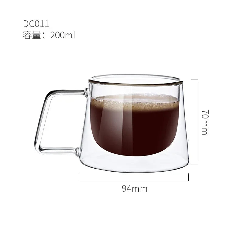 2023 New Simplicity Glass Cup Coffee Drinkware Insulation