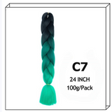 24Inch Synthetic Long Jumbo Ombre Braiding Hair For