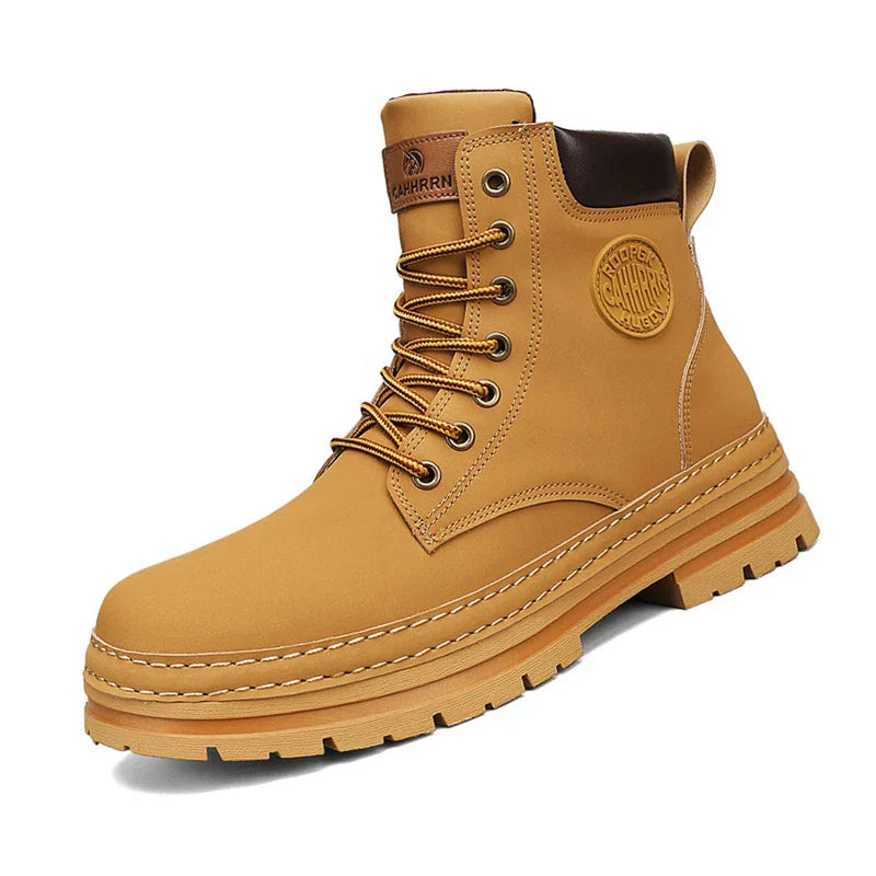 Yellow Boots Leather Chelsea Ankle Boots Shoes