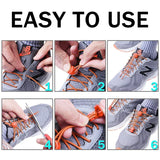 1 Pair 22 Colors Elastic Shoelaces Round Locking