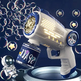 Astronaut Electric Automatic Light Bubble Machine Bubbles Gun