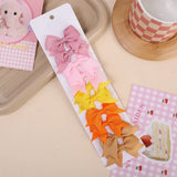 10Pcs/lot Kids Solid Color Ribbon Baby Bows Hair