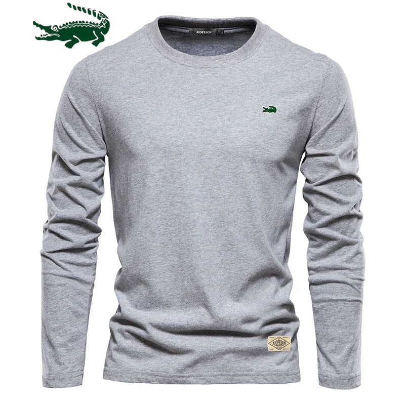 100% Cotton Long Sleeve T Shirt For Men