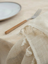 Linen Table Cloth for Rectangle Tables, Washable French