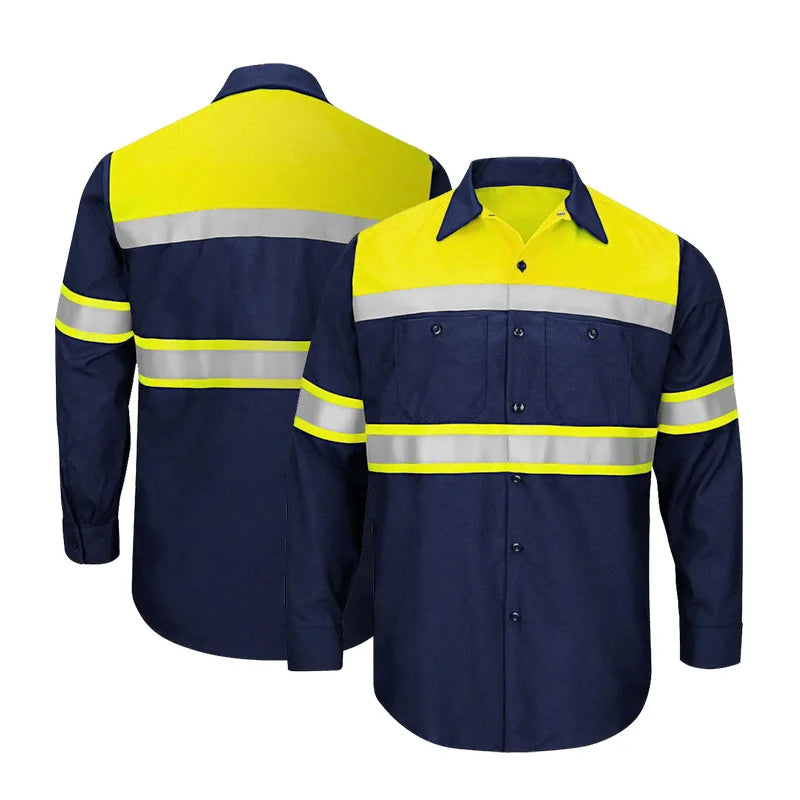 Size S-4XL Summer Outdoor Work Shirts with High