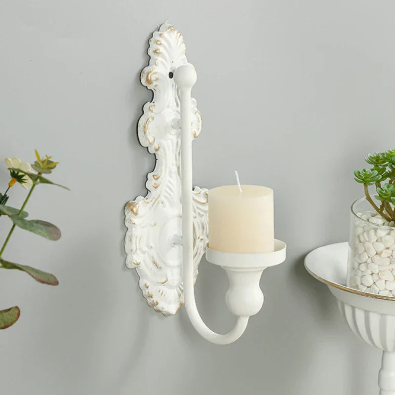 Gold Mounted Wall Candle Holder Tealight Hanging Wall