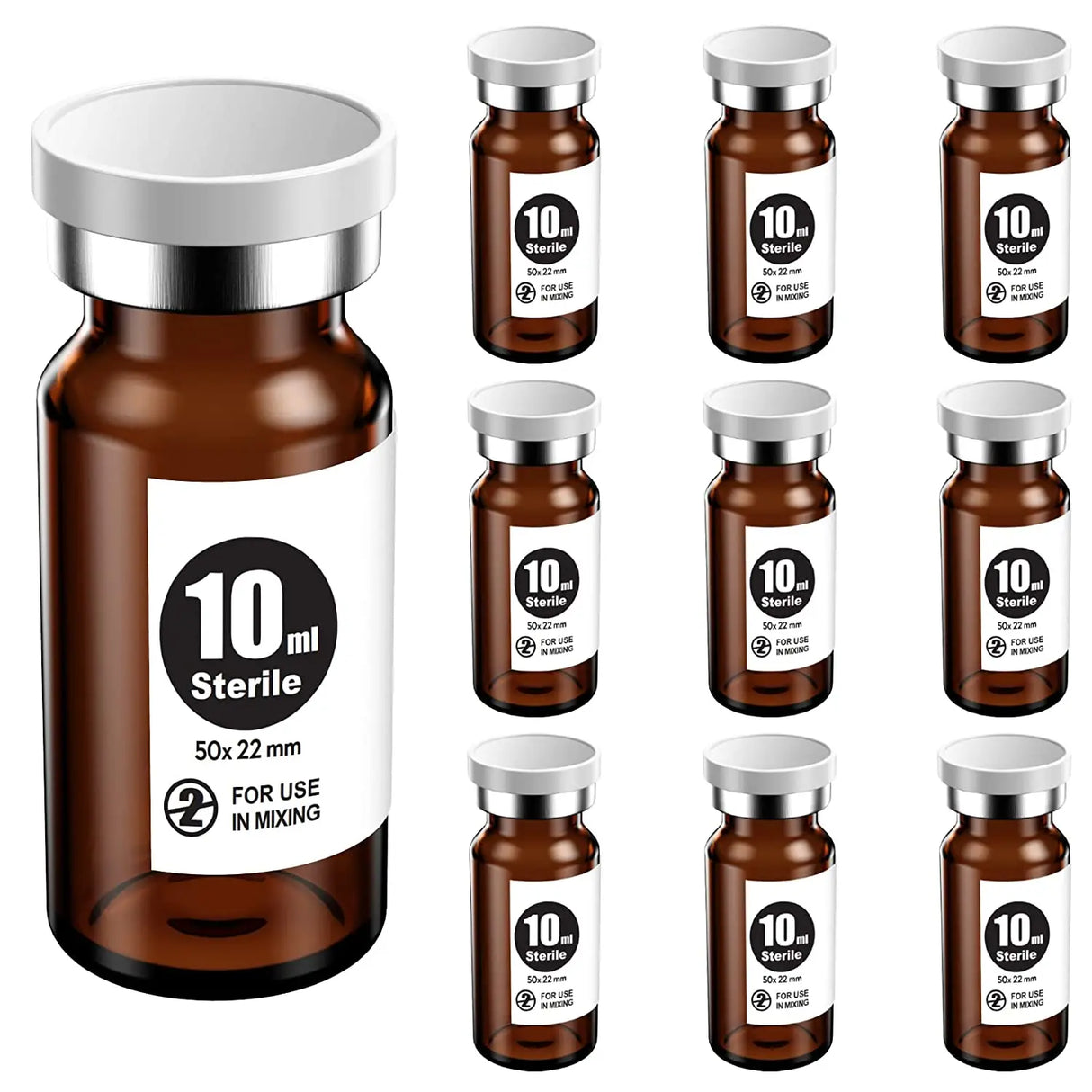 Ks-Tek Sterile Empty Vials with Self Healing Injection