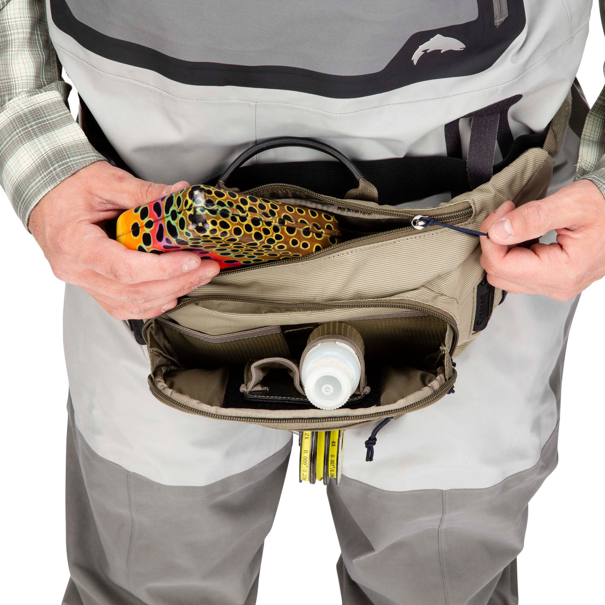 Men Fishing Bag Hip Pack Waterproof Lightweight Breathable