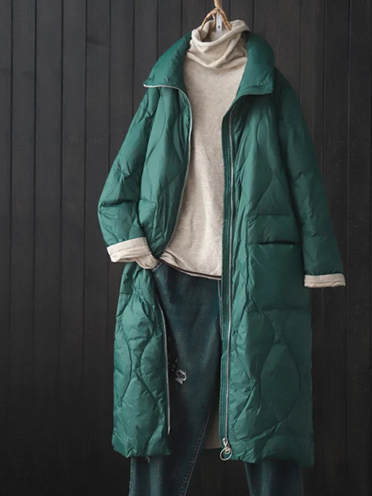 SEDUTMO Winter Fashion Long Duck Down Jackets Women