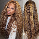 13x4 Hd Lace Highlight Wig Human Hair Wigs