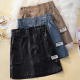 Plus Size 3XL 4XL PU Punk y2k Skirt