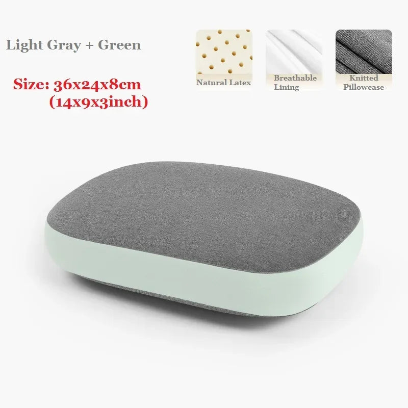 JFLEGAL Latex Pillow Natural Rubber Odorless Neck Pillow