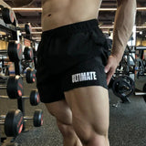 NEW Men Running Shorts Sports Jogging Fitness Breathable