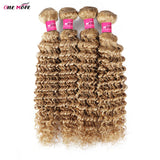 Loose Deep Wave Bundles With Closure Honey Blonde