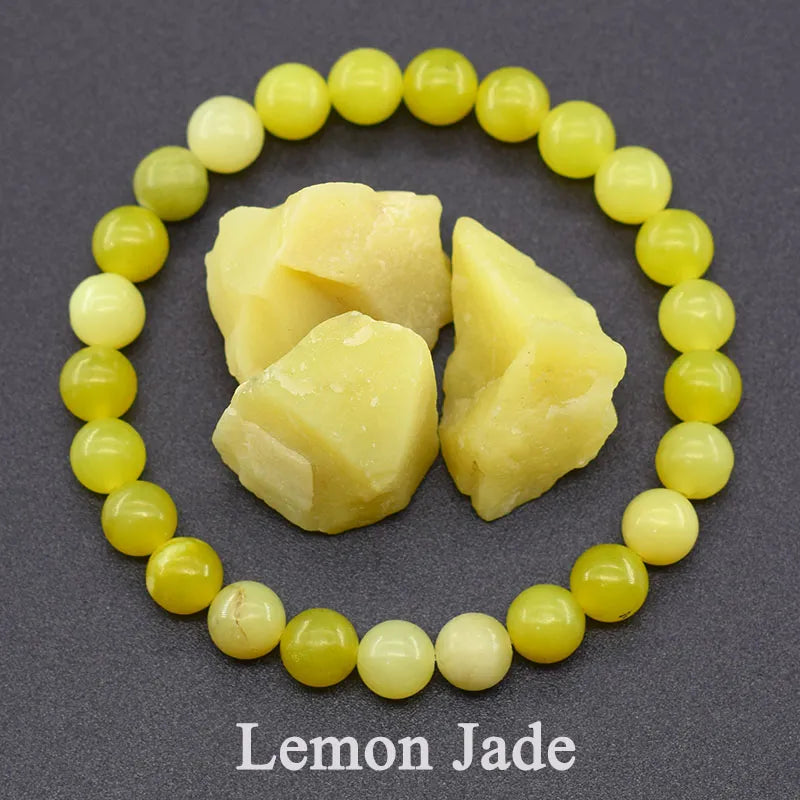 Real Natural Labradorite Stone Bead Bracelet Men Women