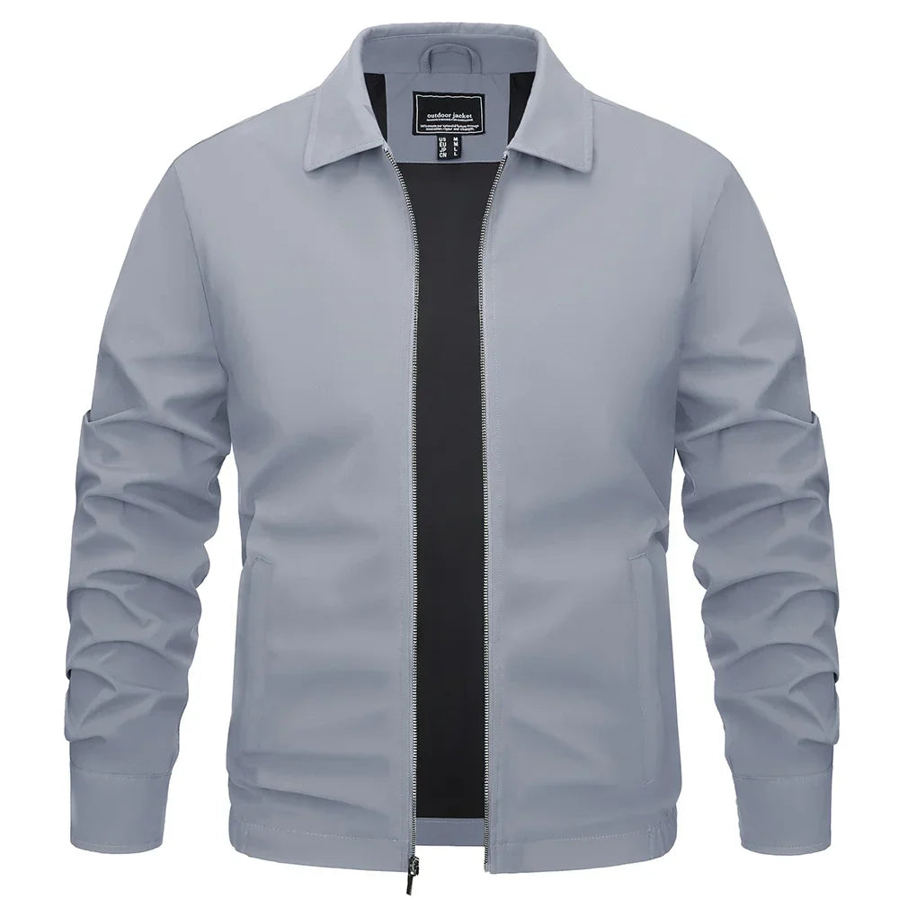 TACVASEN Lightweight Work Jackets Mens Classic Tunic Style