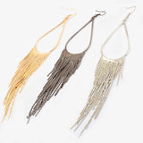 Baroque Long Tassels Dangle Earrings for Women Accessories