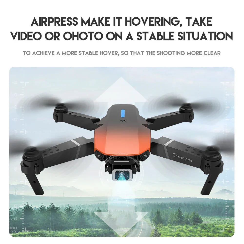 New Orange E525 E88 Pro Mini Drone 4K