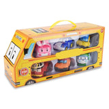 Set of 6 Pcs Poli Car Kids Robot