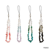 Natural Stone Mobile Phone Lanyard Handwoven Beads Mobile