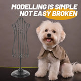 Iron Mannequin Stand Puppy Coat Hanging Rack Miniature