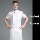Unisex Chef Jacket ShortLong Sleeve Men Women Crossover