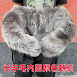 Pure Sheepskin Pants Cold Winter High Waist Inner